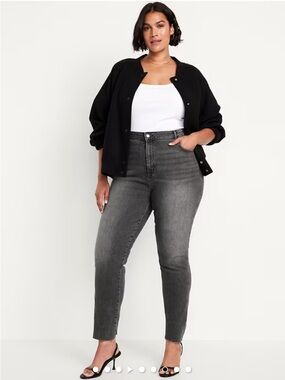 Old Navy High-Rise Dark Gray Skinny Jeans